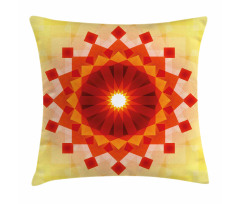 Fluorescent Rays Squares Pillow Cover