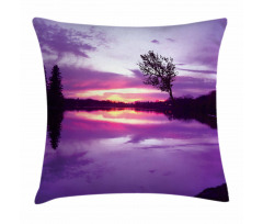 Purple Shade Skies Pillow Cover