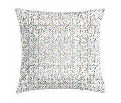 Shapes with Polka Dots Pillow Cover