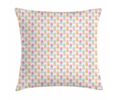 Pineapple with Brush Strokes Pillow Cover