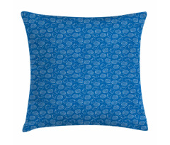 Seashells Outline Simplistic Pillow Cover