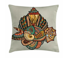 Abstract Seashell Art Pillow Cover