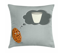 Cookie Dreaming of Milk Pillow Cover
