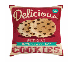 Chocolate Chip on a Poster Pillow Cover