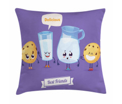 Milk in a Glass Jar Texting Pillow Cover