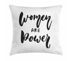 Funky Text Calligraphy Pillow Cover