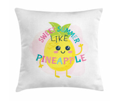 Summer with Eyes Pillow Cover