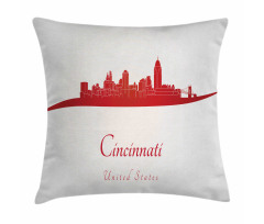 United States Busy City Pillow Cover