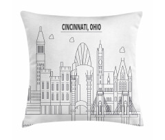 Geometric Drawn Urban Pillow Cover