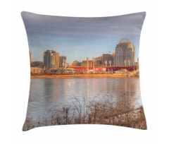 Vertical of City River Pillow Cover