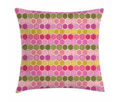 Hexagons and Dots Pillow Cover