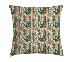 Desert Botany Cacti Flora Pillow Cover