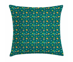 Exotic Holiday Palm Trees Pillow Cover