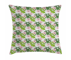 Hibiscus Flora Hand Drawn Pillow Cover