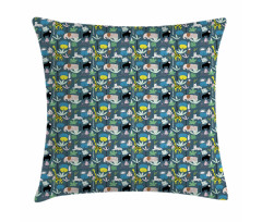 Childish Art Forest Animals Pillow Cover