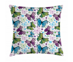 Wings Hearts and Dots Pillow Cover
