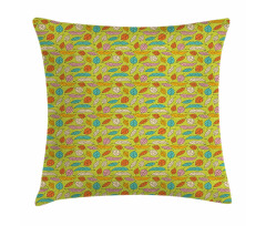 Falling Colorful Leaves Pillow Cover