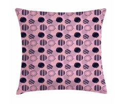 Geometric Circles and Dots Pillow Cover