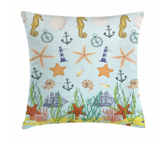 Elements of the Ocean Pillow Cover
