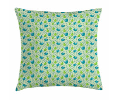Pears with Small Sparrows Pillow Cover