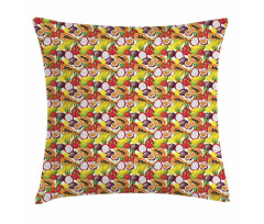 Vegetarian Mango Dragon Fruit Pillow Cover