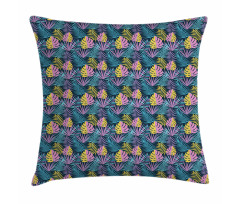 Colorful and Exotic Leaf Pillow Cover