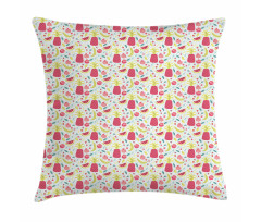 Watermelon and Pomegranate Pillow Cover