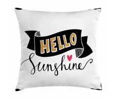 Grunge Effect Words Pillow Cover