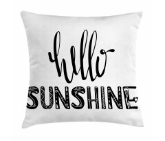 Warm Season Words Pillow Cover