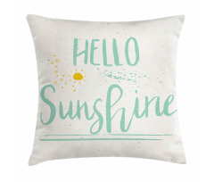 Calligraphic Summer Pillow Cover