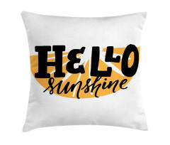 Funny Hand Lettering Pillow Cover