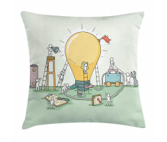 Creativity Teamwork Pillow Cover