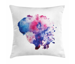 Watercolor Splash Abstract Pillow Cover