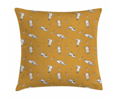 Cow Skulls Arrows Feathers Pillow Cover