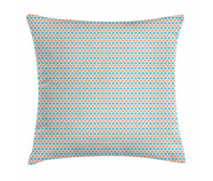 Dots Rows Pastel Tones Pillow Cover