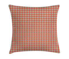 Mosaic Tiles Retro Style Pillow Cover