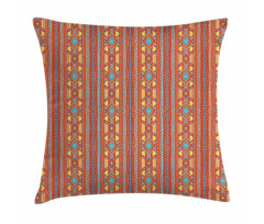 Ethnic Ornamental Rhombuses Pillow Cover