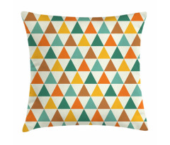 Repeating Retro Triangles Pillow Cover