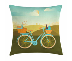 Camping Picnic Themed Bike Pillow Cover