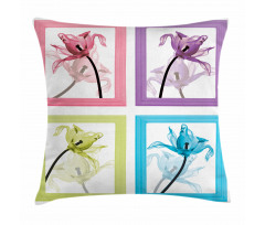 Flowers in Frames Pillow Cover