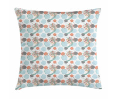 Modern Pastel Tone Petals Pillow Cover