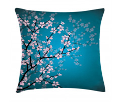Ombre Spring Sakuras Pillow Cover