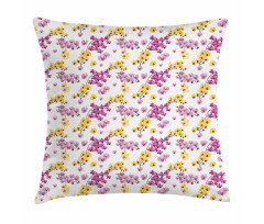 Flourishing Orchid Branches Pillow Cover