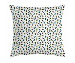 Pineapples in Triangles Pillow Cover