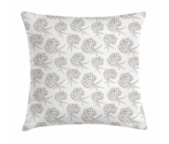 Hydrangea Flowers Bouquet Pillow Cover