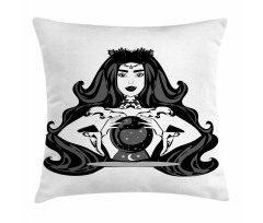 Fortune Teller Woman Magic Pillow Cover