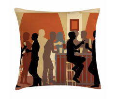 Night out with Friends Theme Pillow Cover