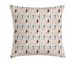 Club and Ball Sport Themed Pillow Cover