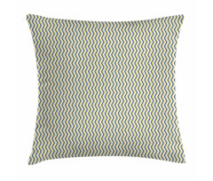 Vertically Arranged Waves Pillow Cover