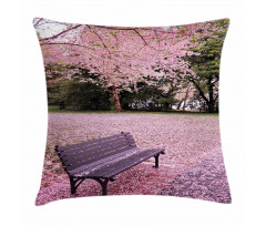 Bench Tree Pillow Cover